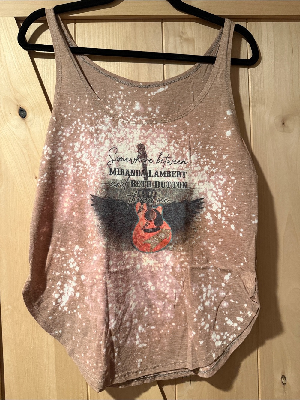 Miranda Lambert & Beth Dutton Graphic Tank Top - Dusty Rose